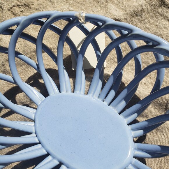 Eucalyptus Stoneware Basket Handmade in Del Mar California - Picture 9 of 15